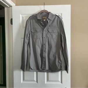 Boys’ medium military-style button down dress shirt